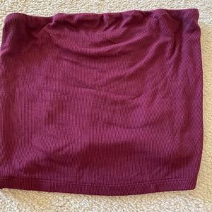 Maroon American Eagle Crop Top